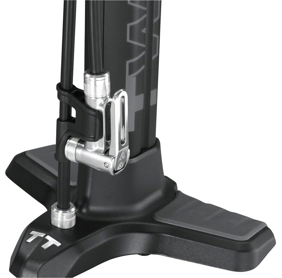 Topeak Joe Blow Twin Turbo Floor Pump SmartHead Black-Goodwynn&#39;sGoodwynn&#39;s