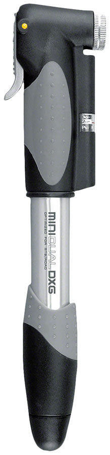 Topeak Mini Dual DXG Mini Pump- 140psi With Gauge Silver/Black