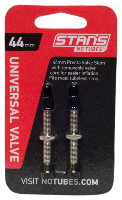 Stans NoTubes Brass Valve Stems - 44mm Pair