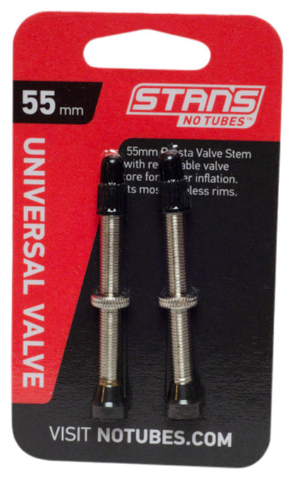 Stans NoTubes Brass Valve Stems - 55mm Pair