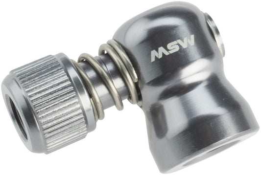 MSW Windstream Push 100 Inflator Head Silver-Goodwynn's