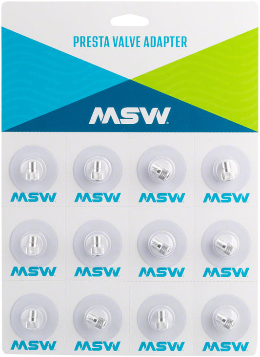 MSW Presta Valve Adapter - Card of 12-Goodwynn's