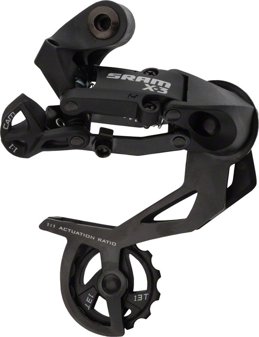 SRAM X3 Rear Derailleur - 789 Speed Long Cage Black-Goodwynn's