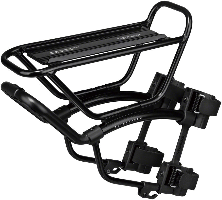 Topeak TetraRack R1 Front Rack Gravel/Road - Fork Blade Strap Mount  QuickTrack Compatible BLK-Goodwynn&#39;sGoodwynn&#39;s