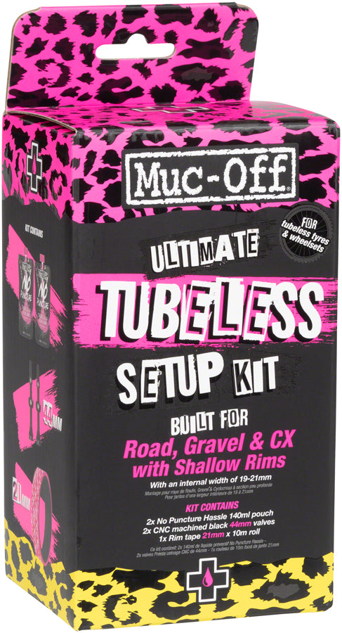 Muc-Off Ultimate Tubeless Kit - Road/Gravel/CX 21mm Tape  44mm Valves-Goodwynn&#39;sGoodwynn&#39;s