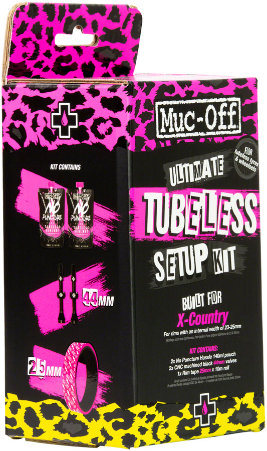 Muc-Off Ultimate Tubeless Kit - XC/Gravel 25mm Tape 44mm Valves-Goodwynn&#39;sGoodwynn&#39;s