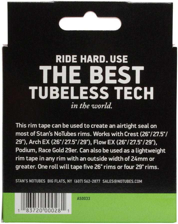 Stans NoTubes Rim Tape: 25mm x 10 yard roll-Goodwynn&#39;sGoodwynn&#39;s