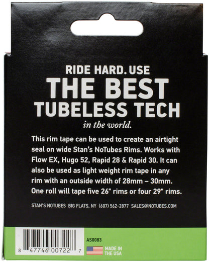 Stans NoTubes Rim Tape: 27mm x 10 yard roll