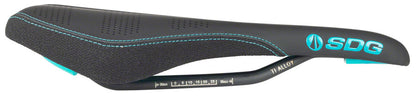 SDG Radar Mtn Saddle Ti-Alloy Rails - Turquoise/Black