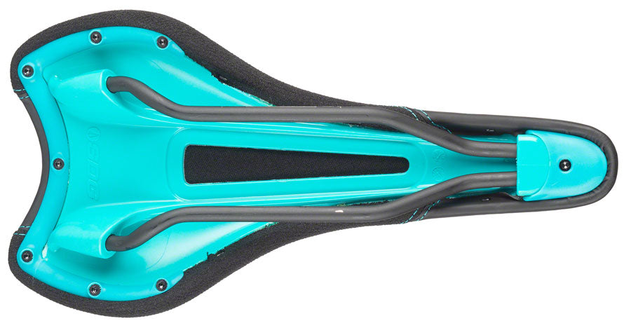 SDG Radar Mtn Saddle Ti-Alloy Rails - Turquoise/Black