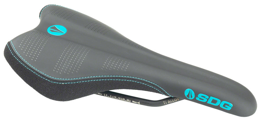 SDG Radar Mtn Saddle Ti-Alloy Rails - Turquoise/Black-Goodwynn&#39;sGoodwynn&#39;s