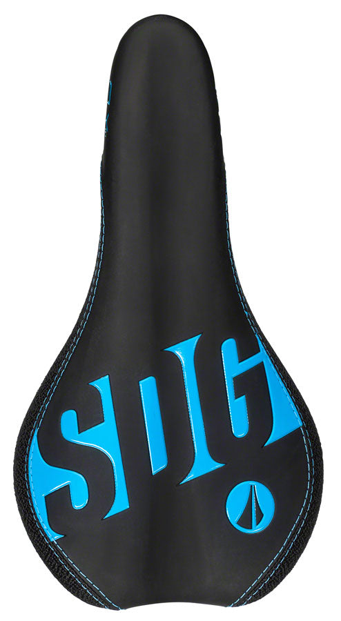 SDG Fly Jr Saddle Steel Rails - Blk/Cyan-Goodwynn&#39;sGoodwynn&#39;s