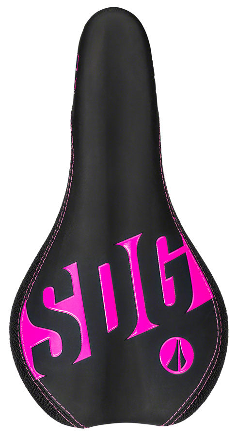 SDG Fly Jr Saddle Steel Rails - Blk/Pink