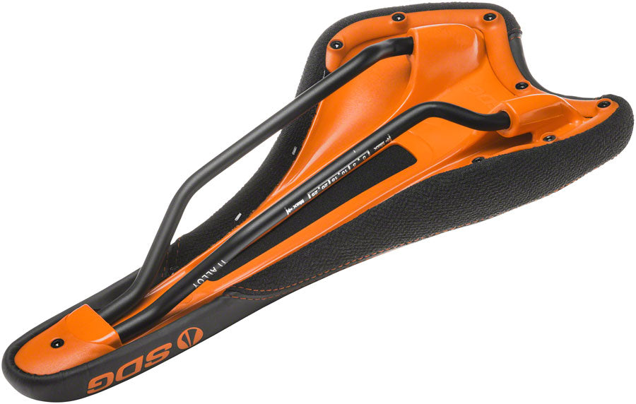 SDG Radar Saddle - Titanium Alloy Black/Orange-Goodwynn&#39;sGoodwynn&#39;s