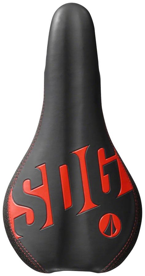 SDG Fly Jr Saddle Steel Rails - Blk/Red