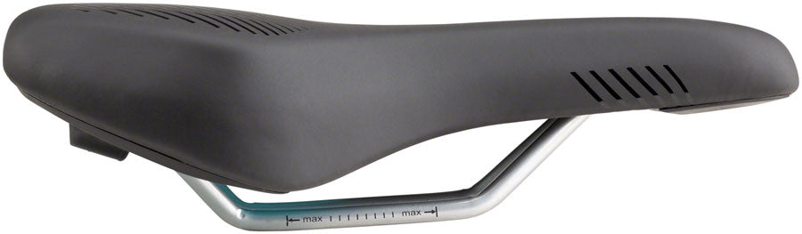 MSW SDL-164 Spin Fitness Saddle - Steel Black