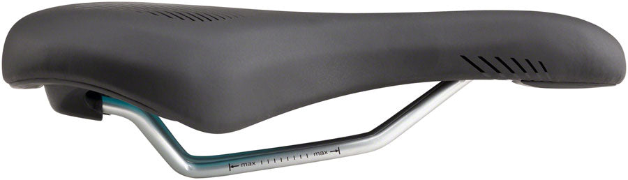 MSW SDL-173 Spin Fitness Saddle - Steel Black