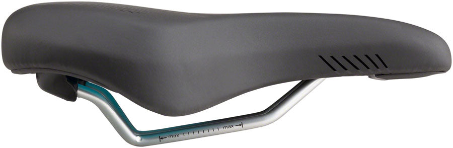 MSW SDL-192 Spin Fitness Saddle - Steel Black