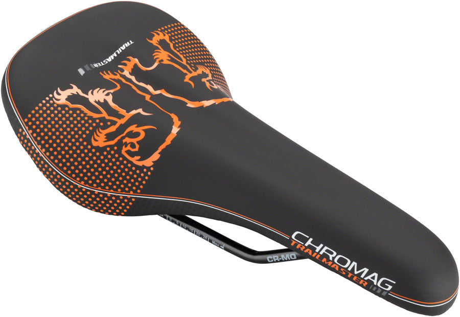 Chromag Trailmaster DT Saddle 280 x 135mm 305g Black/Orange-Goodwynn&#39;sGoodwynn&#39;s