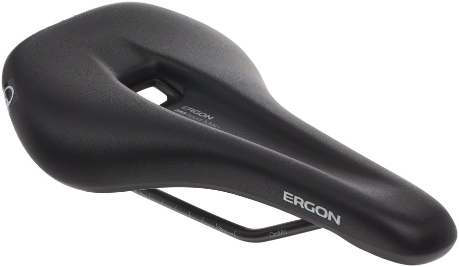 Ergon SM Sport Saddle - Chromoly Black Mens Small/Medium