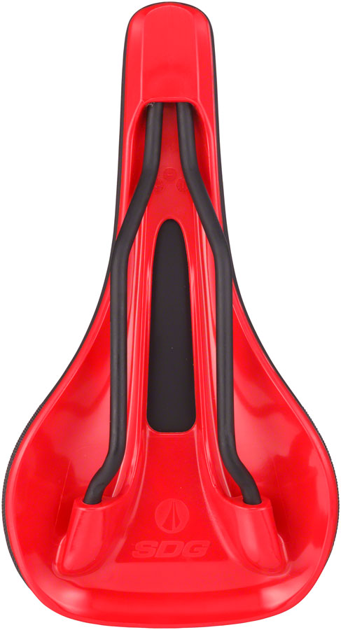 SDG Bel-Air V3 Max Saddle Lux-Alloy Rails Black/Red