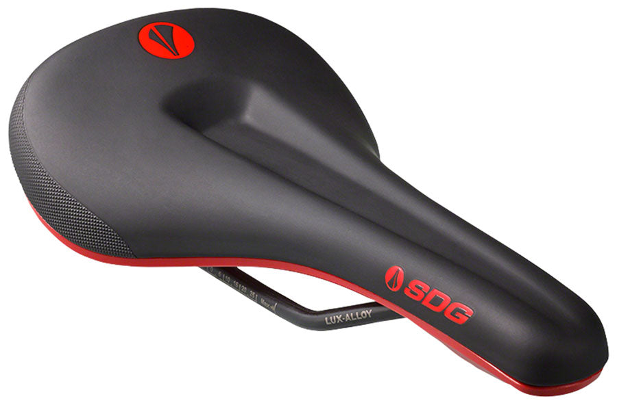 SDG Bel-Air V3 Max Saddle Lux-Alloy Rails Black/Red-Goodwynn&#39;sGoodwynn&#39;s