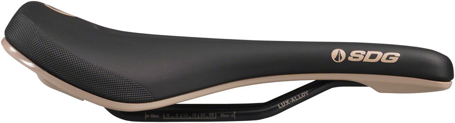 SDG Bel-Air V3 Max Saddle Lux-Alloy Rails Black/Tan