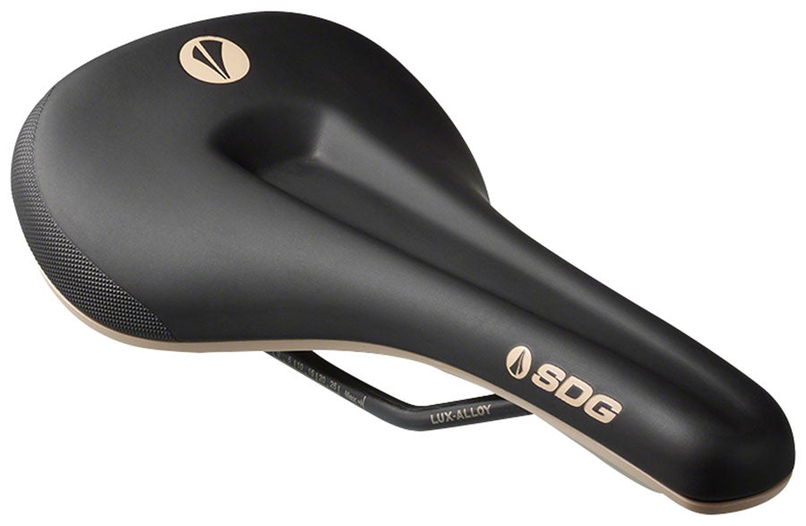 SDG Bel-Air V3 Max Saddle Lux-Alloy Rails Black/Tan