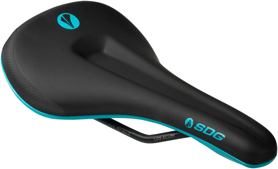 SDG Components Bel-Air V3 MAX Saddle 260 x 140mm Unisex 255g Black/Turquoise-Goodwynn&#39;sGoodwynn&#39;s