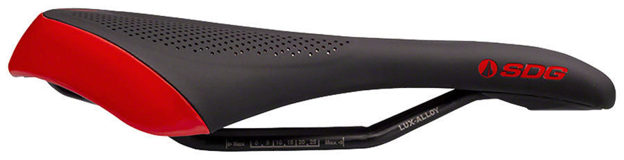 SDG Allure V2 Saddle - Lux-Alloy Black/Red-Goodwynn&#39;sGoodwynn&#39;s