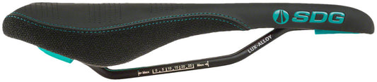 SDG Radar Saddle - Lux-Alloy Black/Turquoise-Goodwynn's