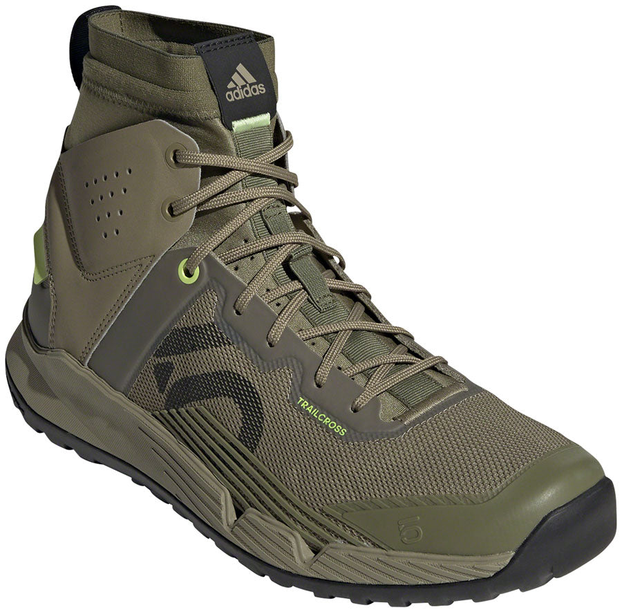 Five Ten Trailcross Mid Pro Flat Shoes - Mens Orbit Green/Core BLK/Pulse Lime 8-Goodwynn&#39;sGoodwynn&#39;s