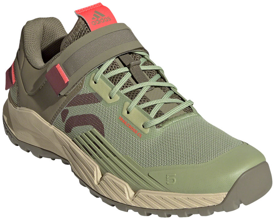 Five Ten Trailcross Mountain Clipless Shoes - Womens Quiet Crimson/Orbit Green/Turbo 5.5-Goodwynn&#39;sGoodwynn&#39;s