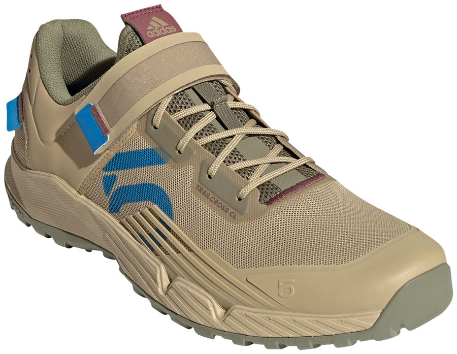 Five Ten Trailcross Mountain Clipless Shoes - Mens Beige Tone/Blue Rush/Orbit Green 6-Goodwynn&#39;sGoodwynn&#39;s