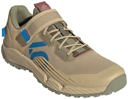 Five Ten Trailcross Mountain Clipless Shoes - Mens Beige Tone/Blue Rush/Orbit Green 11