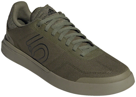 Five Ten Sleuth DLX Canvas Flat Shoes - Mens Focus Olive/Core BLK/Pulse Lime 6-Goodwynn's