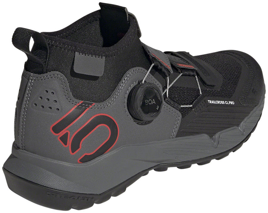 Five Ten Trailcross Pro Mountain Clipless Shoes - Womens Gray/Black/Red 5-Goodwynn&#39;sGoodwynn&#39;s