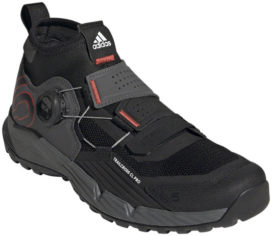 Five Ten Trailcross Pro Mountain Clipless Shoes - Womens Gray/Black/Red 5-Goodwynn's