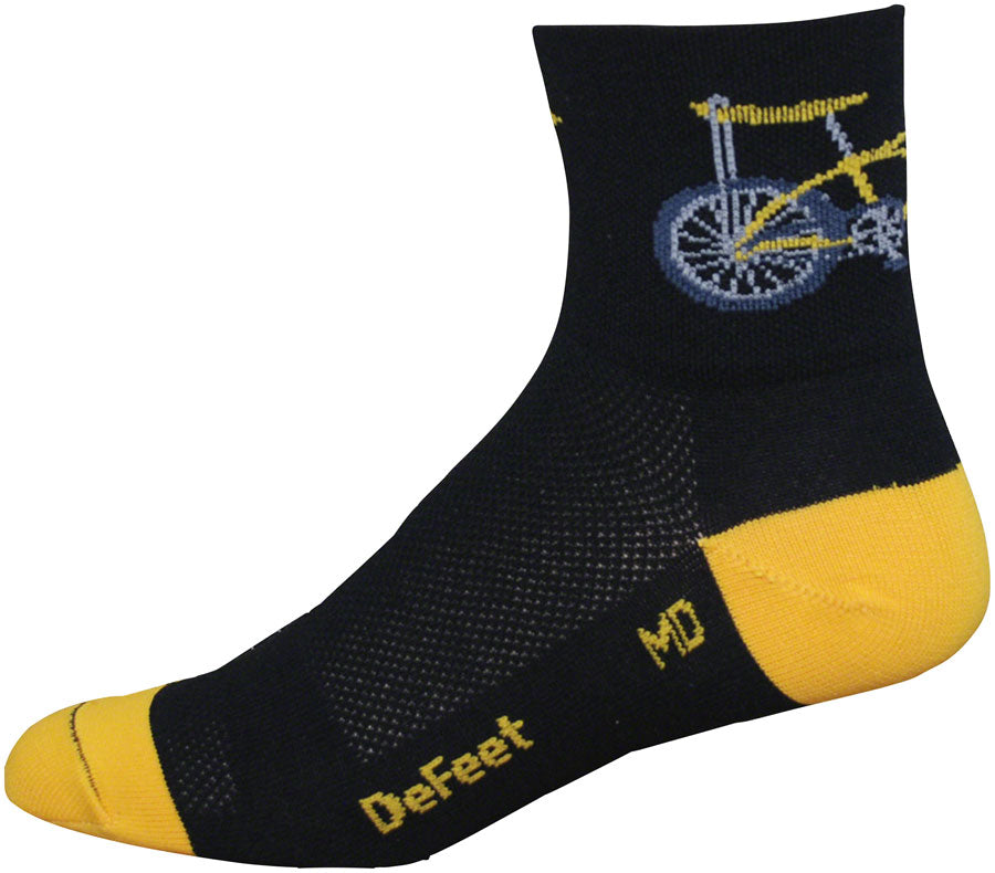 DeFeet Aireator 2.5 Socks Bike Black M Pair-Goodwynn&#39;sGoodwynn&#39;s