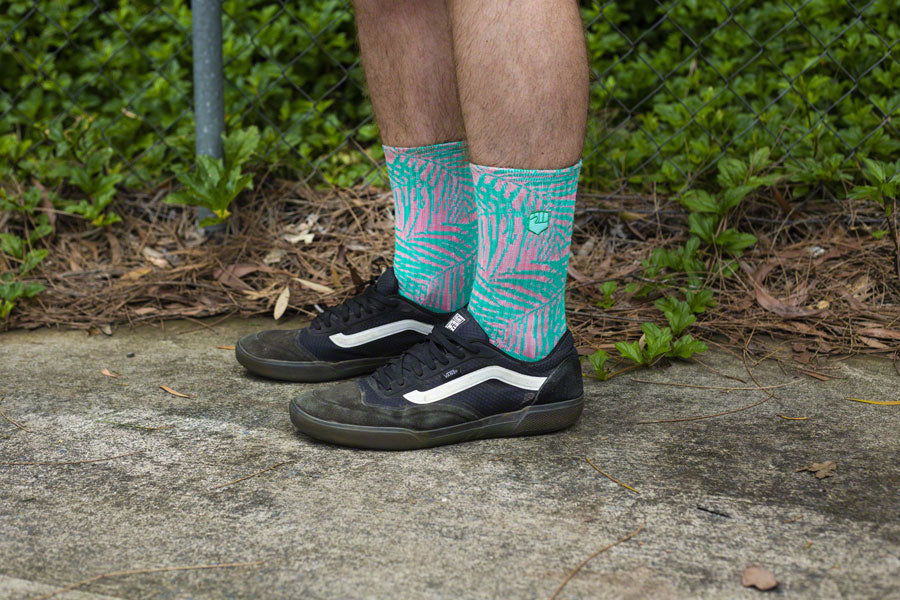 Fist Handwear The Palm Crew Sock - Green/Pink Large-Goodwynn&#39;sGoodwynn&#39;s