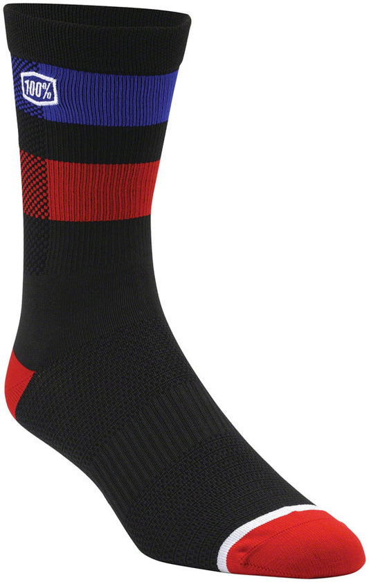 100% Flow Performance MTB Socks - Black Large/X-Large-Goodwynn's