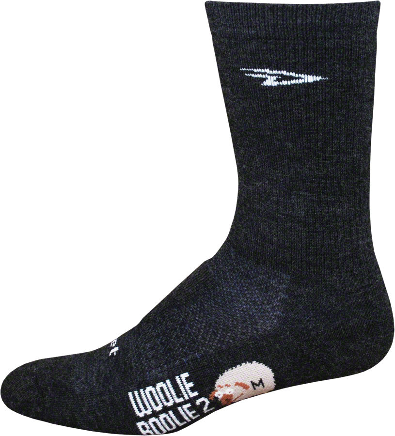 DeFeet Woolie Boolie 6" D-Logo Socks 12 Charcoal-Goodwynn&#39;sGoodwynn&#39;s