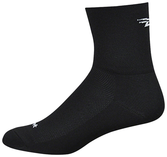 DeFeet Aireator 3" D-Logo Socks 9.5-11.5 Black-Goodwynn's