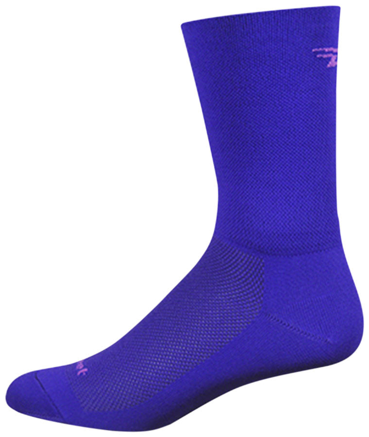 DeFeet Aireator D-Logo Double Cuff Socks - 6" Purple Small