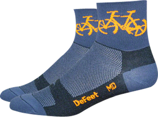 DeFeet Aireator 3" Socks Townee Charcoal L Pair-Goodwynn's