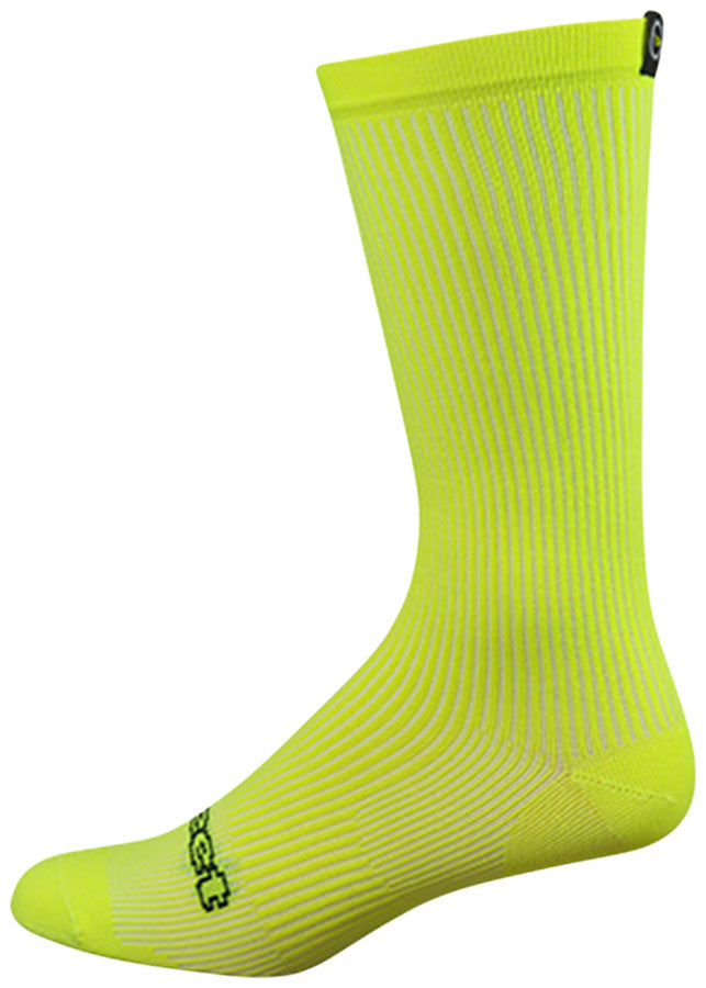 DeFeet Evo Evo Disruptor Socks - 8" Hi-Vis Yellow Small