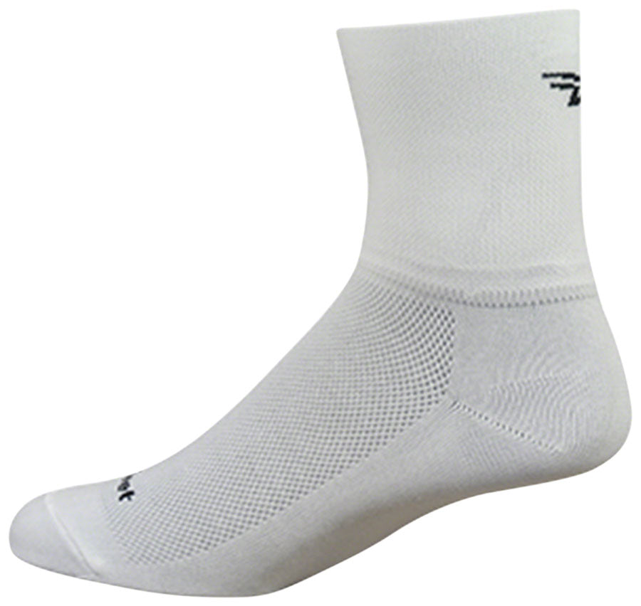 DeFeet Aireator 2-3" Cuff Socks White L Pair