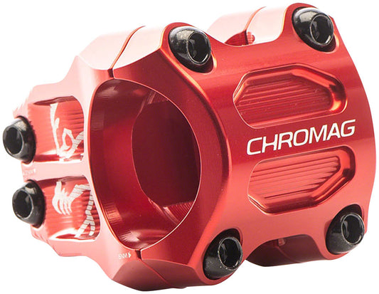 Chromag Riza Stem - 38mm 31.8mm Clamp +/-0 Red-Goodwynn's