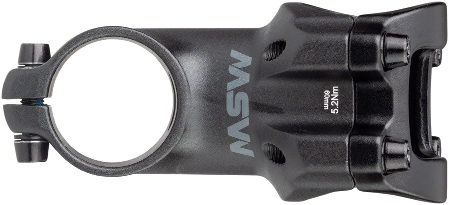 MSW 17 Stem - 60mm 31.8 Clamp +/-17 1 1/8" Aluminum Black-Goodwynn&#39;sGoodwynn&#39;s