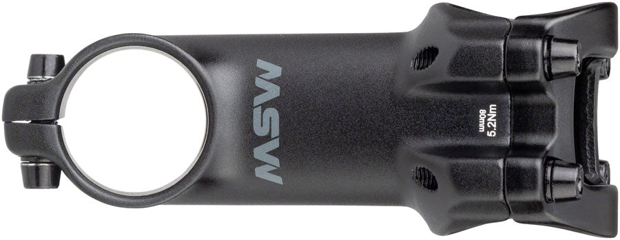 MSW 17 Stem - 80mm 31.8 Clamp +/-17 1 1/8" Aluminum Black